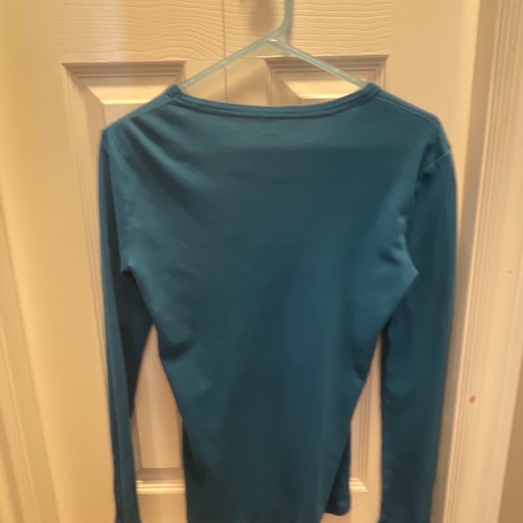 Dark teal long sleeve shirt - Picture 3 of 3